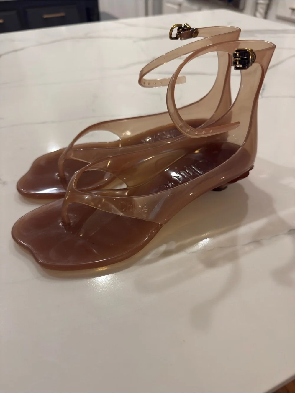 Chloe Jelly Thong Sandals